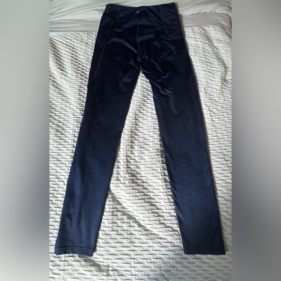 Yogipace Womens Blue Leggings in Smooth Fabric - Picture 3 of 11